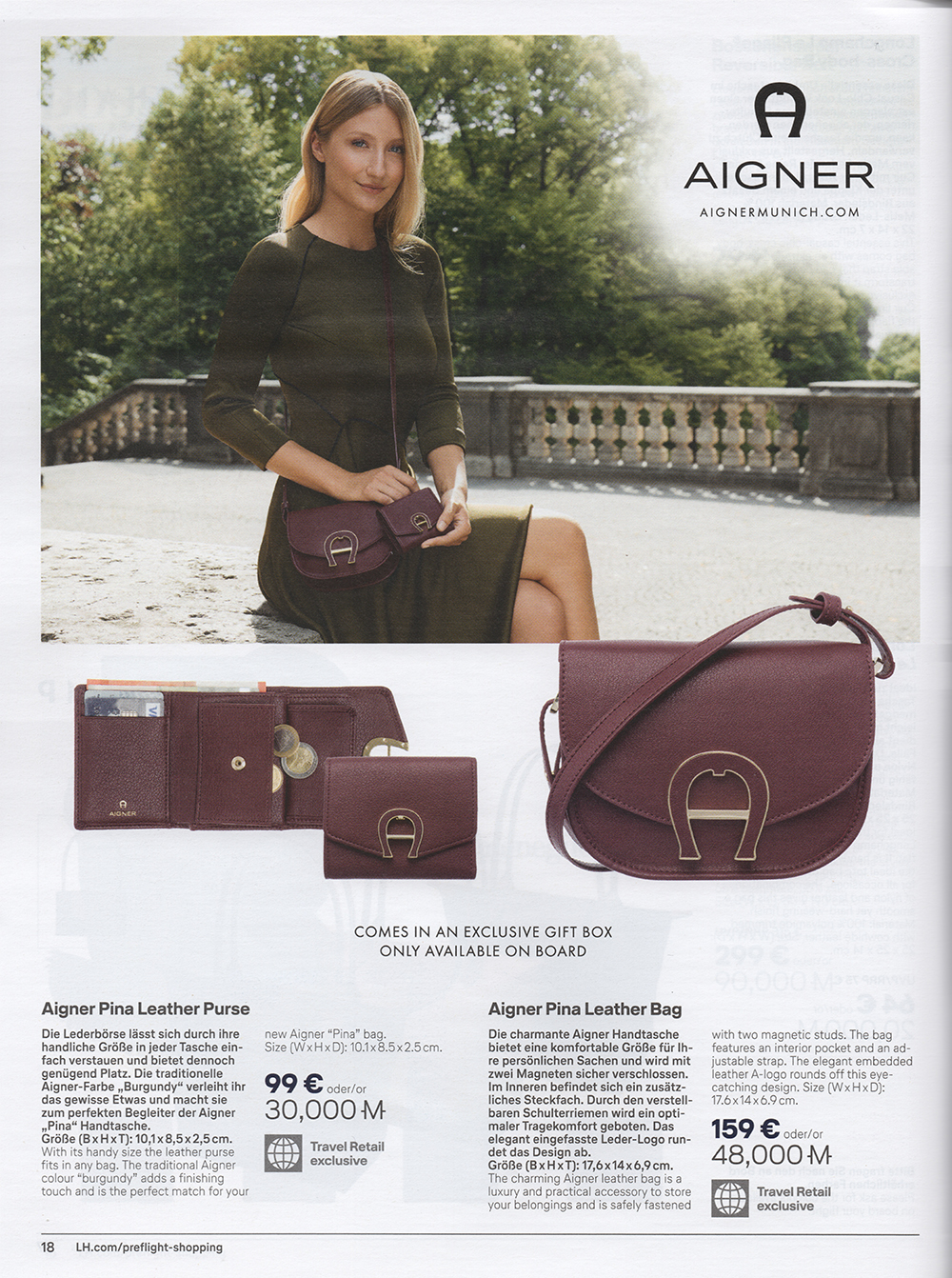 my campaign for Aigner worldwide vivalamodablog